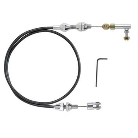 Bookazine TC1000HT Hi-Tech Throttle Cable - Brushed Aluminum TI366737